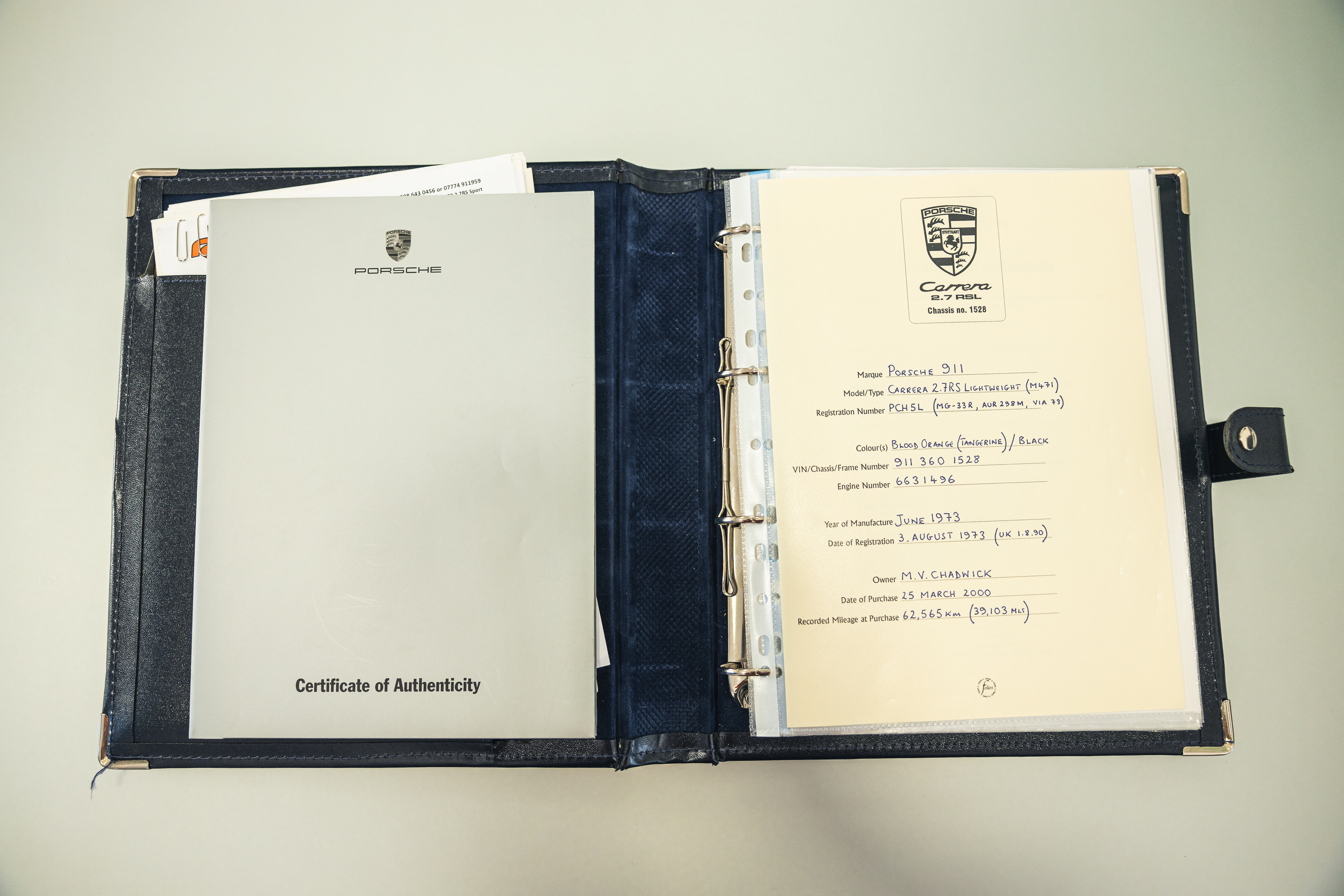 1973 Porsche Carrera 2.7 RS Lightweight (LHD)